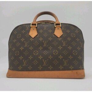LOUIS VUITTON ALMA HANDBAG MONOGRAM M51130 SD0965 Large 9 X 13.5 X 6.3 Authentic